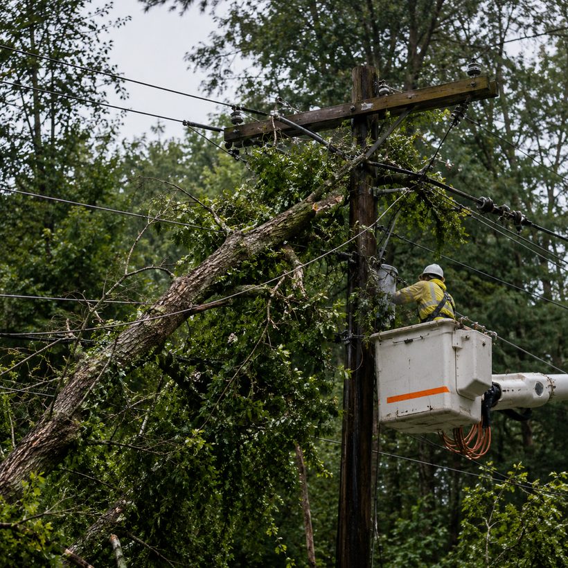Vegetation management near power lines